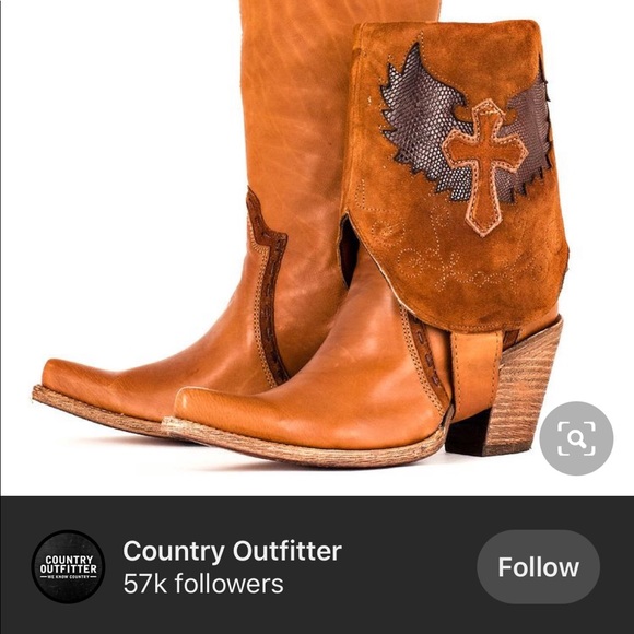 Corral Convertible Leather Boot - two boots in one - Picture 8 of 8